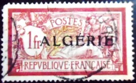 Selo postal da Argélia de 1924 Type Merson
