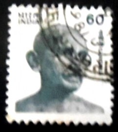 Selo postal da Índia de 1988 Mohandas Karamchand Gandhi