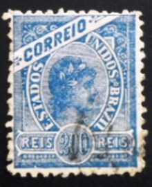 Selo postal do Brasil de 1905 Madrugada 200 U
