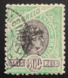 Selo postal do Brasil de 1905 Madrugada 300 U JP