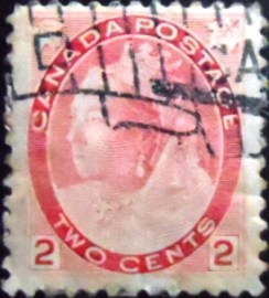 Selo postal do Canadá de 1899 Queen Victoria 2