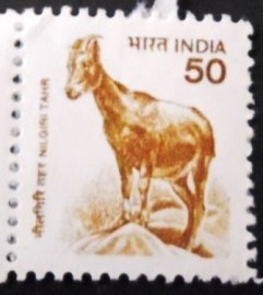 Selo postal da Índia de 2000 Nilgiri Tahr