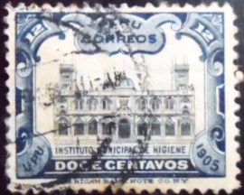 Selo postal do Peru de 1905 National Institute of Hygiene
