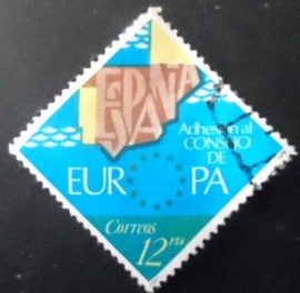 Selo postal da Espanha de 1978 Admission of Spain
