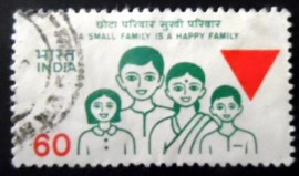 Selo postal da Índia de 1987 Indian Family