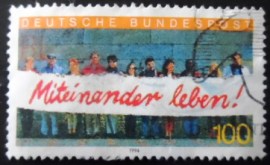 Selo postal da Alemanha de 1994 Living Together