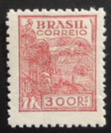 Selo postal do Brasil de 1942 Trigo 300 N
