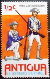 Selo postal de Antigua e Barbuda de 1976 Privates