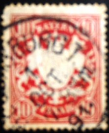 Selo postal da Alemanha Baviera de 1876 Bayern coat of arms 10
