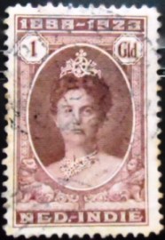 Selo postal Índias Holandesas de 1923 Queen Wilhelmina 1