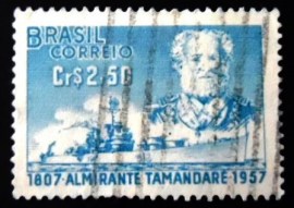 Selo postal Comemorativo do Brasil de 1957 - C 398 U