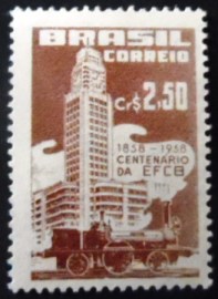 Selo postal de 1958 Central do Brasil