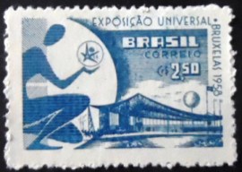 Selo postal de 1958 Exposição Bruxelas - C 405 U