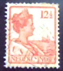 Selo postal Índias Holandesas de 1925 Queen Wilhelmina 12½