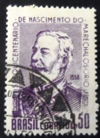 Selo postal do Brasil de 1958 Marechal Osório