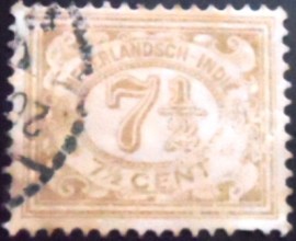 Selo postal Índias Holandesas de 1922 Type`Vurtheim 7½