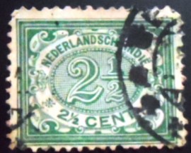 Selo postal Índias Holandesas de 1902 Type`Vurtheim`2½