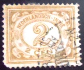 Selo postal Índias Holandesas de 1912 Type`Vurtheim`2