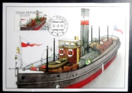 Máximo Postal da República Tcheca de 2013 Tugboat