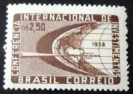Selo postal do Brasil de 1958 Conferência de Investimentos - C 415 N