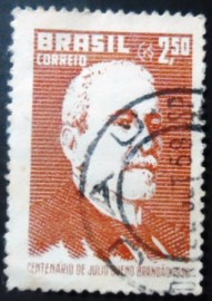 Selo postal do Brasil de 1958 Júlio Bueno Brandão