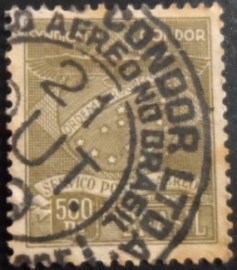 Selo postal do Brasil de 1927 Sindicato Condor K1 U