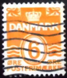 Selo postal da Dinamarca de 1940 Figure wave type