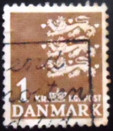 Selo postal da Dinamarca de 1946 Coat of arms