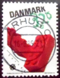 Selo postal da Dinamarca de 1989 Trade Union metal industry