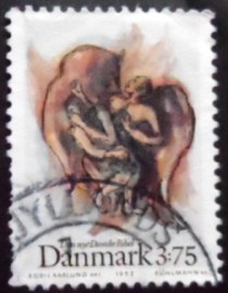 Selo postal da Dinamarca de 1992 Love letter