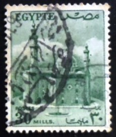 Selo postal do Egito de 1953 Sultan Hussein Mosque 30