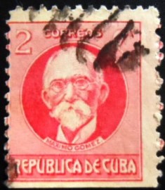 Selo postal de Cuba de 1926 Maximo Gomez