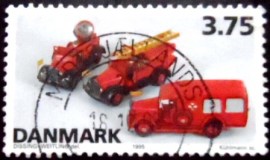 Selo postal da Dinamarca de 1995 TEKNO Model Vehicles