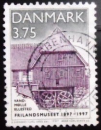 Selo postal da Dinamarca de 1997 Ellested Water Mill