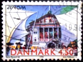 Selo postal da Dinamarca de 1998 Aaarhus Festival Week