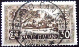 Selo postal da Itália de 1931 Hermitage of Olivares
