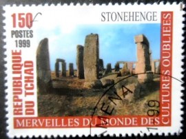 Selo postal do Tchde de 2000 Stonehenge