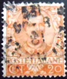 Selo postal da Itália de 1930 Anchises in view of Italy 25
