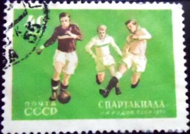 Selo postal da União Soviética de 1956 Football