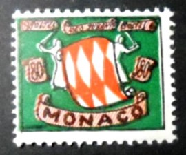 Selo postal de Mônaco de 1954 Coat of arms 80