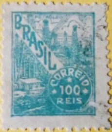 Selo postal do Brasil de 1942 Petróleo