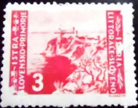 Selo postal da Eslovênia de 1946 Istria Eslovênia