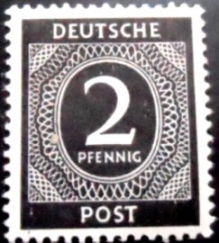 Selo postal da Alemanha Trizona de 1946 Allied Control Council 2