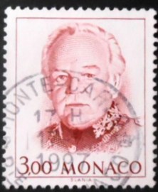 Selo postal de Mônaco de 1996 Prince Rainier III
