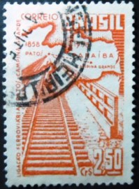 Selo postal de 1959 Ferrovia Patos-Campina Grande - C 431 U
