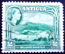 Selo de Antigua de 1953 Nelson's Dockyard
