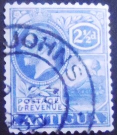 Selo de Antigua de 1927 King George V and St Johns Harbour Issues 2½