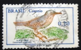 Selo postal do Brasil de 1968 Uirapuru