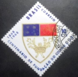 Selo postal do Brasil de 1968 Colégio São Luiz - C 594 M1D