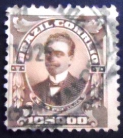 Selo postal do Brasil de 1910 Nilo Peçanha - 153 U